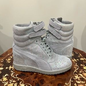 Puma heeled sneakers